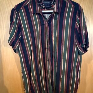 Stylish Men's Striped Button-Down Shirt